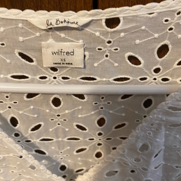 Wilfred Caravan Blouse La Boheme Aritzia As Seen on Daisy Ridley White size XS - Picture 4 of 4